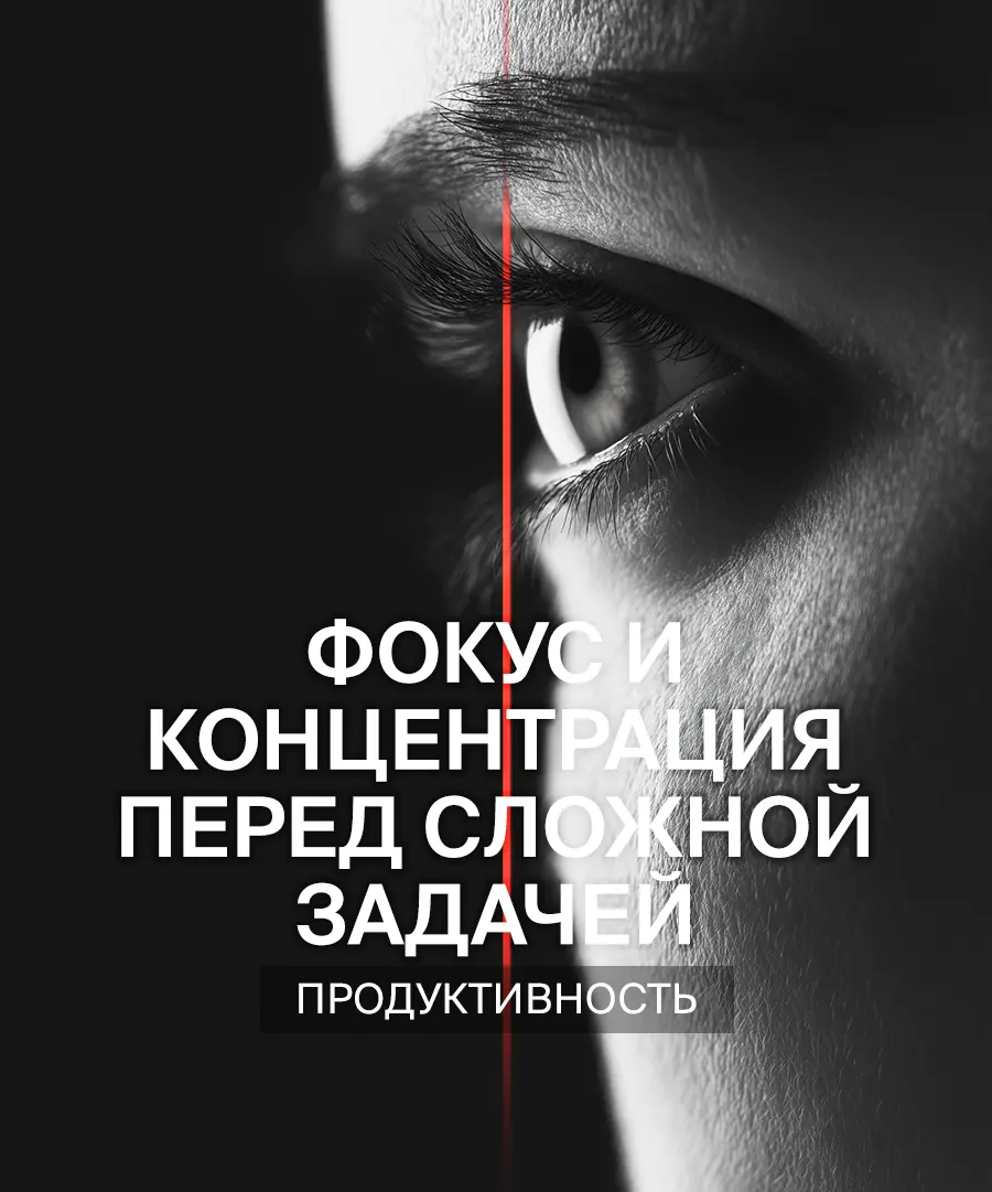 Медитация фокус и концентрация перед сложной задачей